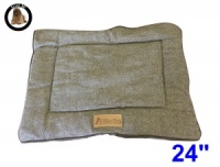 Ellie-Bo Small Duo Reversible Tweed and Brown Faux Fur Cage Mat to fit Ellie-Bo 24 inch Dog Cage